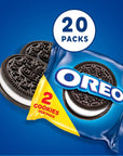 OREO Chocolate Sandwich Cookies, 20 Snack Packs (2 Cookies Per Pack)