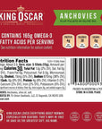 King Oscar Flat Anchovies NonGMO Kosher Certified GlutenFree 2 oz Can Pack of 3 with By The Cup Toothpick Dispenser