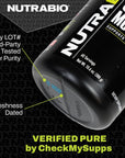 NutraBio Extreme Mass - 53G Protein - Advanced Anabolic Muscle Mass Gainer Protein - High Calorie - Full Spectrum Amino Acid - Strawberry Pastry, 6 Pound