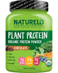 NATURELO Plant Protein Powder, Vanilla, 22g Protein - Non-GMO, Vegan, No Gluten, Dairy, or Soy - No Artificial Flavors, Synthetic Coloring, Preservatives, or Additives - 20 Servings