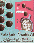 Hot Chocolate Bombs Mini Marshmallows Inside  6 Pack of Yummy Milky Instant Hot Cocoa  Warm Hearts with Dye and Gluten Free Nut Free Hot Chocolate Instant Pops Beverage Without The Mess 1