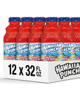 Hawaiian Punch Fruit Juicy Red Fruit Juice Drink 32 Fl Oz Bottle Pack Of 12 Caffeinefree Carbonationfree Glutenfree Excellent Source Of Vitamin C Less Than 100 Calories