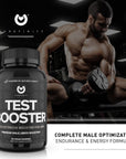 PUREFINITY Testosterone Booster for Men - Male Performance Supplement with Horny Goat Weed for Men, L-Arginine, Maca Root, Saw Palmetto & Tribulus - Boost Vitality, Strength & Energy - 60 Gummies