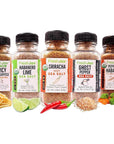 FreshJax Hot & Spicy Seasoning Gift Set Pack of 5 Organic