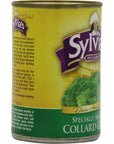 Sylvias SpeciallySeasoned Collard Greens 145 Ounce Cans Pack of 12