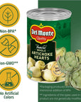 Del Monte Whole Artichoke Hearts 14 oz Can 12 Pack