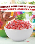 TWIZZLERS PULL N PEEL Cherry Licorice Single Twist Candy Individually Wrapped Bulk Pack 2 Pounds