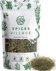 SPICES VILLAGE Summer Savory Spice [ 2 oz ] - Natural Dried Summer Savory Leaves for Cooking and Herbal Tea, Pure Mediterranean Seasoning - Kosher, Gluten Free, Vegan, Non GMO, Resealable Bulk Bag