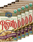 Lundberg Family Farms  Traditional Italian Risotto Porcini Wild Mushroom Convenient Side Dish 20 Minute Cook Time Pantry Staple NonGMO GlutenFree USDA Certified Organic 59 oz 6Pack