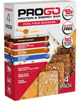 ProGo Crumble Protein Bars  Soft Extra Crumbly Peanut Butter Energy Bars  Best Paired with Water  18g Protein Low Sugar Gluten Free Low Carb Snack  Starter Pack 4Count