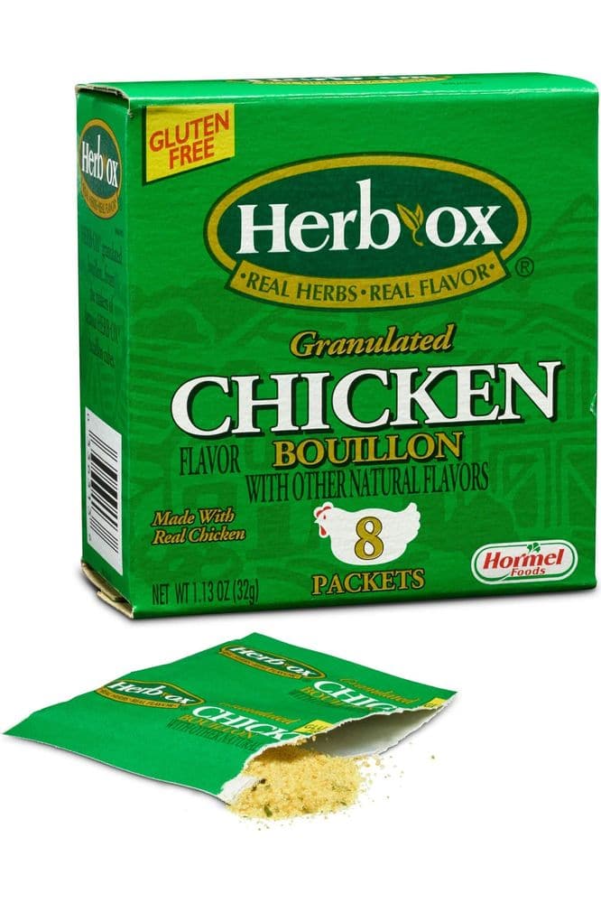 Herb-Ox Bouillon Packets Chicken Instant Broth &amp; Seasoning 1.13 oz box