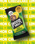 Frooze Balls Lemon Cheesecake PlantPowered DoubleFilled Energy Balls Healthy Vegan Snacks GlutenFree nonGMO 8 count each with 5 balls Great for lunch box hiking workout  travel