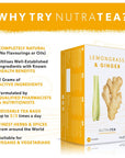 Nutra Tea  Lemongrass  Ginger Tea  40 Tea Bags  Herbal Tea  2 Pack