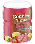 Country Time Strawberry Lemonade Drink Mix 18 Ounce Pack of 6