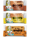 Bobos Oat Bars Variety Pack 3 oz Bar 12 Pack Chocolate Chip Lemon Poppyseed Peanut Butter Chocolate Chip 3 of Each Flavor Gluten Free Bars