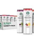 Starbucks RTD Energy Drink, Refreshers - 12oz Sleek Cans (12 Pack)