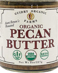 USDA Certified Organic Pecan Butter, Handmade, Small batches, Keto Friendly, Gluten Free, All Natural, made of Organic Pecans, and Sea Salt, no other additives! NO SUGAR ADDED