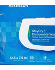 McKesson StayDry Disposable Wipe 6 Pack 300 Washcloths  Large Adult Body and Incontinence Washcloths with Aloe and Vitamin E AlcoholFree 50 Wipes Per Pack