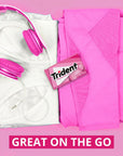 Trident Bubblegum Sugar Free Gum 3 Packs of 14 Pieces 42 Total Pieces