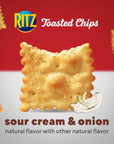 Ritz Toasted Chips Sour Cream and Onion, Family Size, 11.4 Oz