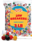 Jaw Breakers Hard Candy Individually Wrapped Bulk Pack 3 Pounds About 230 Count