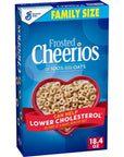 Cheerios Frosted Cheerios Heart Healthy Cereal, Gluten Free Cereal With Whole Grain Oats, 18.4 OZ Family Size