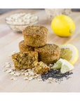 Bobos Oat Bites Lemon Poppyseed 13 oz Bites 30 Pack Box Gluten Free Whole Grain Snack Vegan OnTheGo