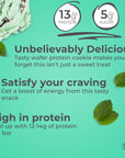 Power Crunch Protein Wafer Bars, High Protein Snacks with Delicious Taste, Chocolate Mint, 1.4 Ounce (12 Count)