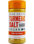 JADA Spices Turmeric Salt Spice and Seasoning - Vegan, Keto & Paleo Friendly - Perfect for Cooking, BBQ, Grilling, Rubs, Popcorn and more - Preservative & Additive Free