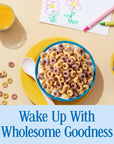 Cheerios Veggie Blends Breakfast Cereal Blueberry Banana Flavored Made With Fruits and Veggies Family Size 18 oz