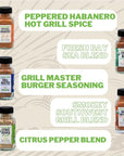 FreshJax Organic Spices Vampepper and Grilling Gift Set - 5 Bottles