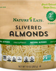 Natures Eats Blanched Slivered Almonds Natural 10 Ounce