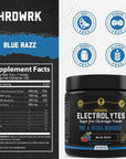 HRDWRK Electrolytes Powder with Magnesium, Potassium - Sugar Free Electrolytes Boost Endurance and Reduce Fatigue with This Electrolytes Supplement - Maximum Hydration - Keto Friendly