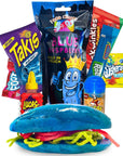 Blue Raspberry Pickle Kit With TakisMexican Candy Dulces Mexicano Gift Pouch with Takis Fruit Roll up gushers Lucas Gusano Chamoy Sauce and moreTiktok Trend Items by Food Crush