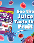 Welch's Juicefuls Juicy Fruit Snacks, Berry Blast, Fruit Gushers, Gluten Free, 4 oz Sharing Size Bags (Pack of 6)