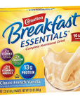 Nestle Carnation Breakfast Essentials Complete Nutritional Drink Vanilla 126 oz Packet 10 Ct