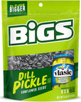 BIGS Vlasic Dill Pickle Sunflower Seeds, Keto Friendly Snack, 5.35-oz. Bag (Pack of 12)