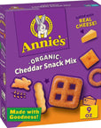 Annie's Organic Cheddar Snack Mix With Assorted Crackers and Pretzels, 9 oz.