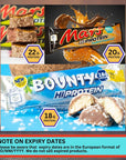 Snickers Mars MMs Hi Protein Bars Variety 12 Pack  Bundled with Masonara Mints  Snickers High Protein Bars and Others 1522g Protein per Bar  12 Bars 660g Total