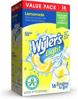 Wylers Light Singles To Go Powder Packets Water Drink Mix Lemonade 16 Count 6 Boxes 96 Single Servings