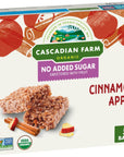 Cascadian Farm Organic, Cinnamon Apple Chewy Granola Bars, 6 oz, 5 ct