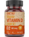 Deva Vegan Vitamin D -- 2400 IU - 90 Tablets