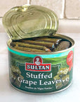 Sultan vegetarian Stuffed Grape Leaves Precooked Premium Dolma Dolmades Perfect for Mezze platter Serve hot or Cold Appetizer or Entree 14 oz