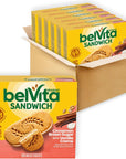 belVita Breakfast Sandwich Cinnamon Brown Sugar with Vanilla Creme Breakfast Biscuits 30 Total Packs 6 Boxes 2 Sandwiches Per Pack