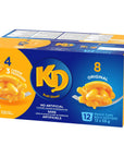 KD Snack Cups Variety Pack Original  Triple Cheese Mac  Cheese 58g Cups 12pk Imported from Canada