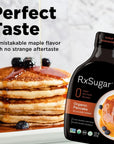 RxSugar Organic Pancake Syrup 2Pack  Allulose sweetener  DiabetesSafe Natural Sugar  Keto Certified  NonGMO Project Verified  GlutenFree Certified