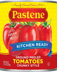 Pastene Kitchen Ready Chunky Ground Peeled Tomatoes 28 Ounce Pack Of 6