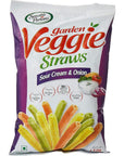 Sensible Portion Garden Veggie Straws Sour Cream & Onion, 120 gm (Pack of 1)