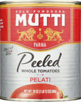 Mutti Peeled Whole Tomatoes 100 Italian No Additives or Preservatives Vegan Gluten Free  NonGMO 28 Oz Pack of 12