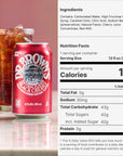 Dr Browns Black Cherry Soda  A New York Original  24 Cans  Kosher Gourmet Soda Pop  Black Cherry Flavored Craft Soda  24 x 12 oz Cans